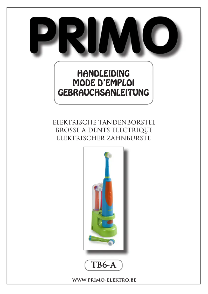 Page 1 of the manual User Manual Primo TB6-A