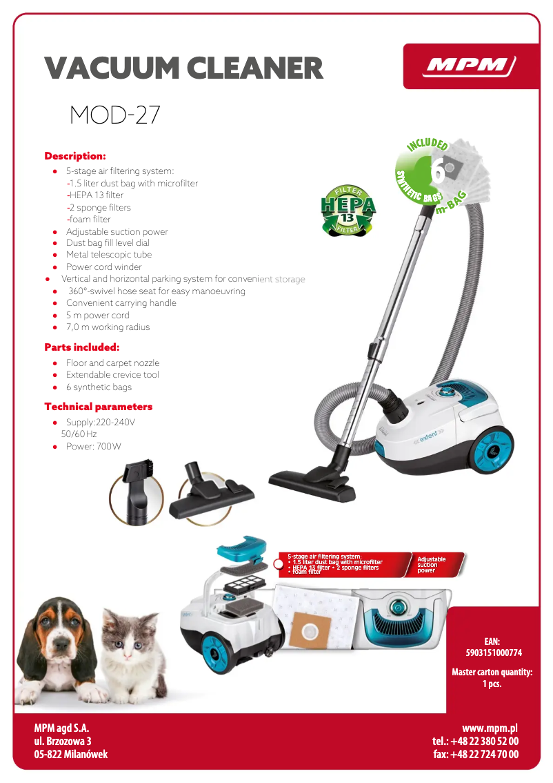 First page image of the manual for MOD-27