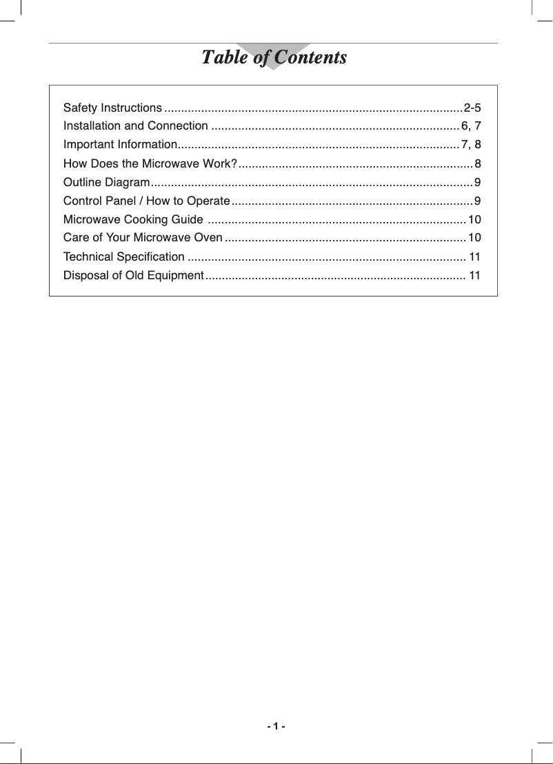 First page image of the manual for NE-1025