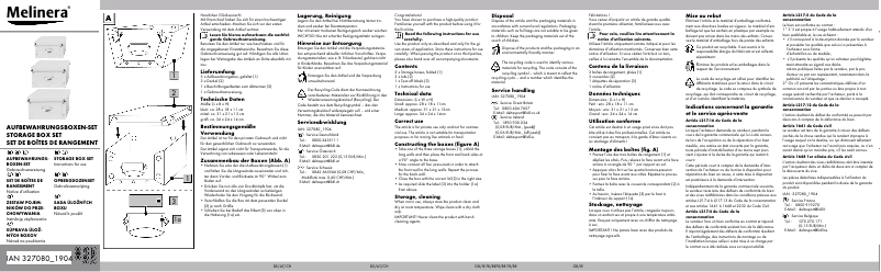 Page 1 of the manual User Manual Melinera IAN 327080