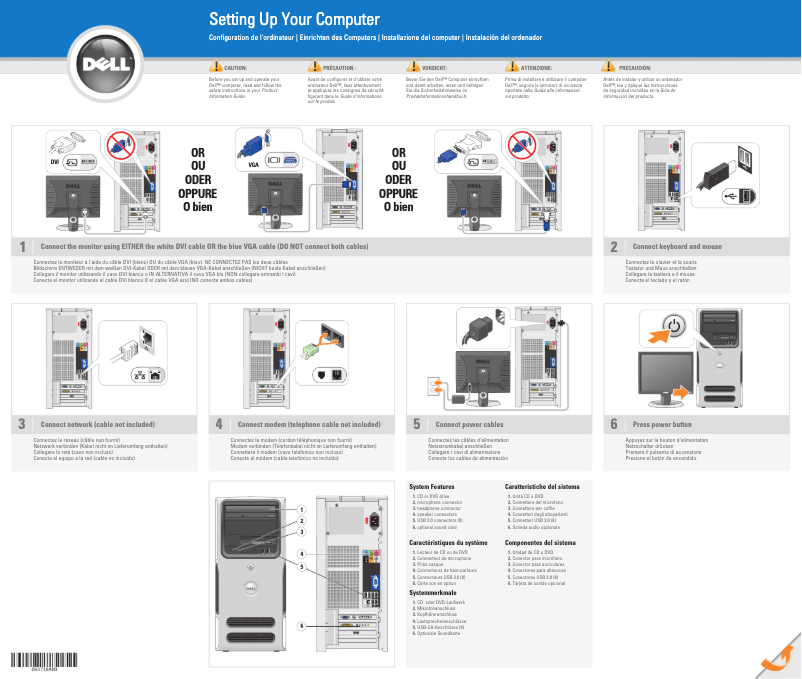 Page 1 of the manual User Manual Dell Dimension E520