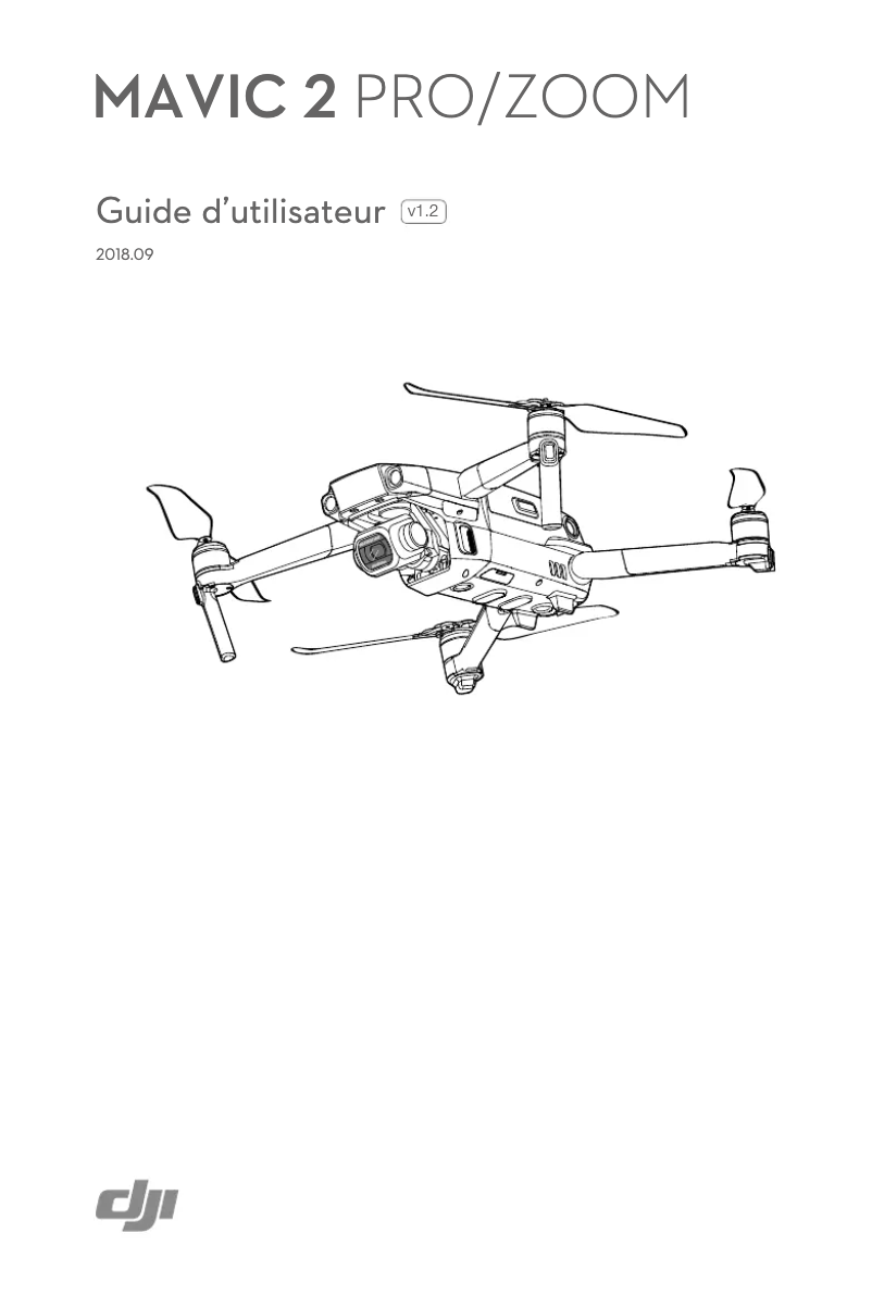 First page image of the manual for Mavic 2 Pro
