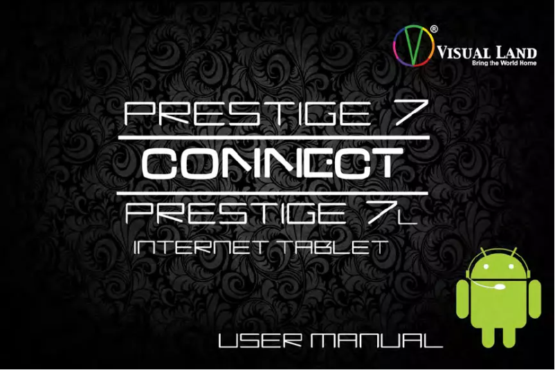 Page 1 of the manual User Manual Visual Land Prestige 7L