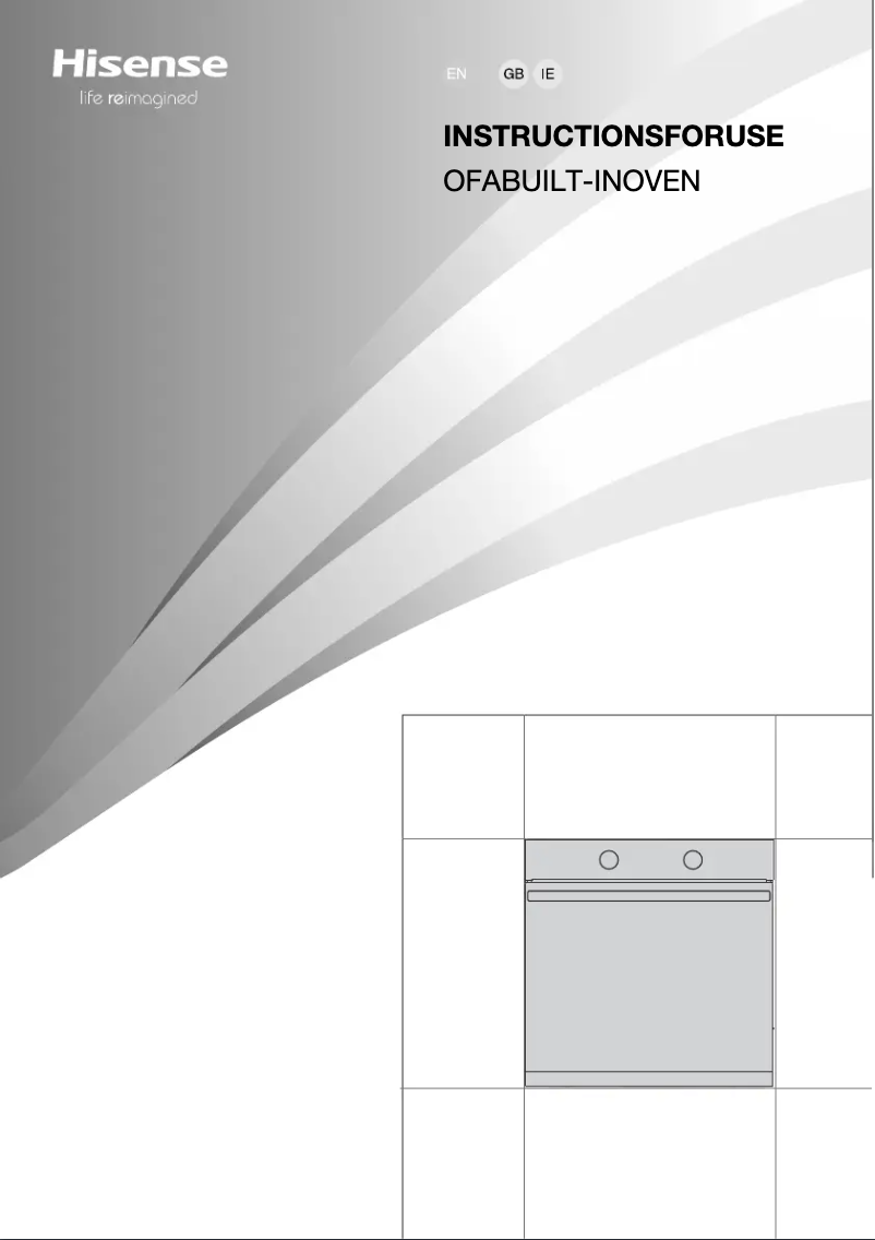 Page 1 of the manual User Manual Hisense BI6065IXUK