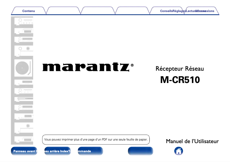 Page 1 of the manual User Manual Marantz Melody Media M-CR510