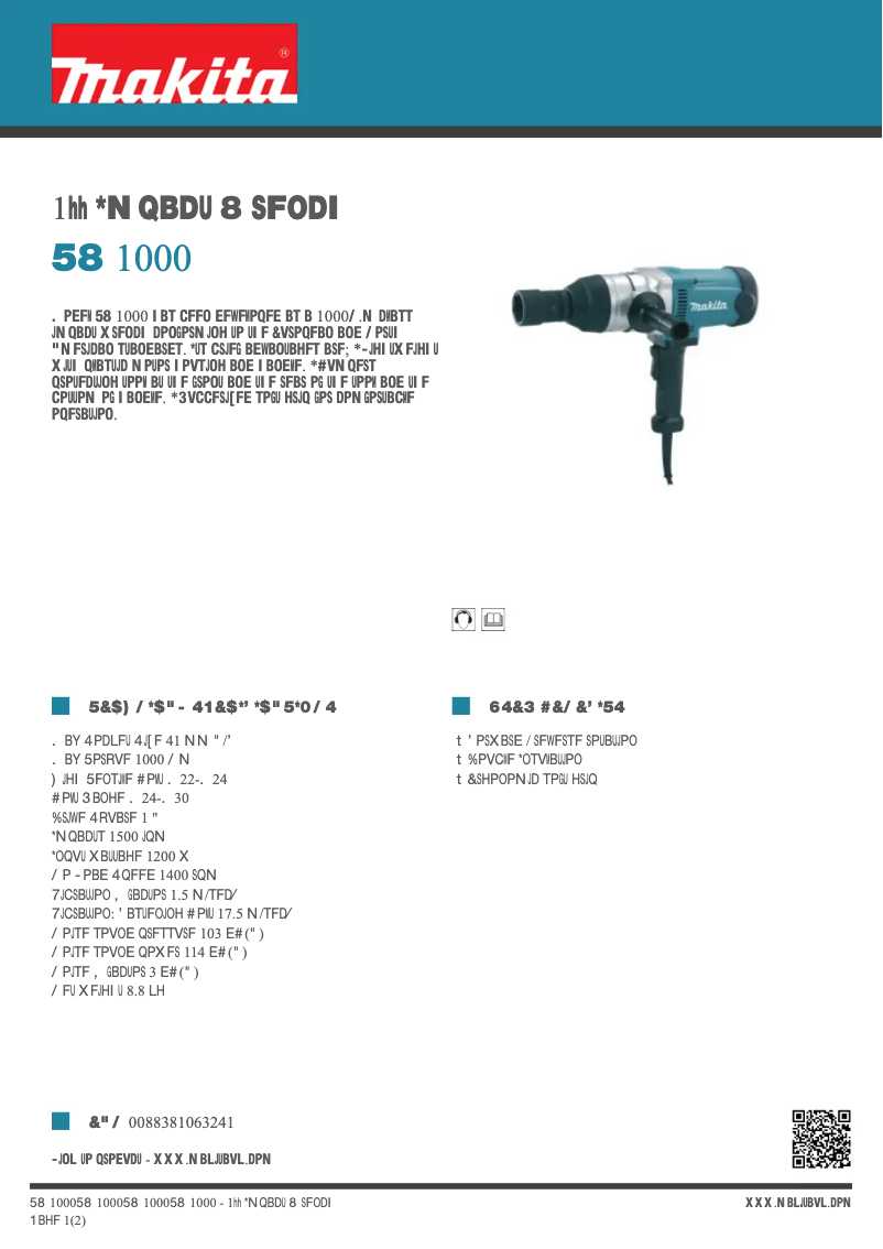 First page image of the manual for TW1000