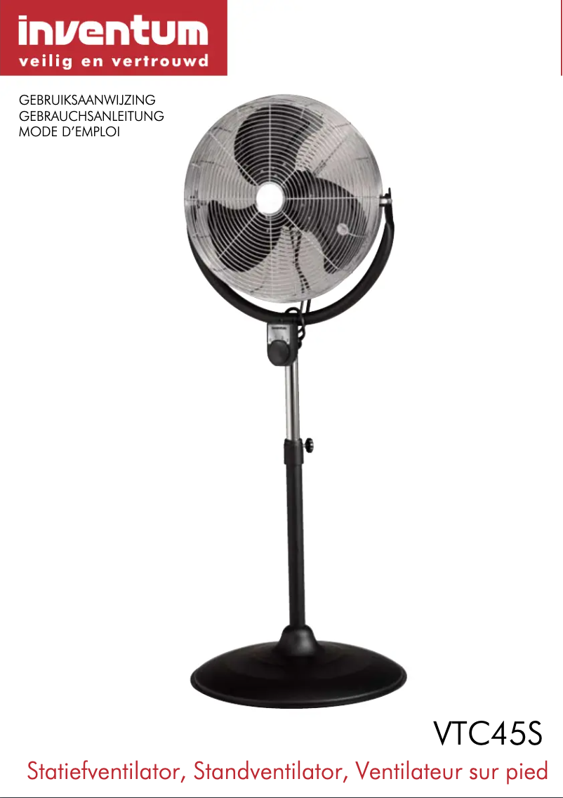 First page image of the manual for VTC45S