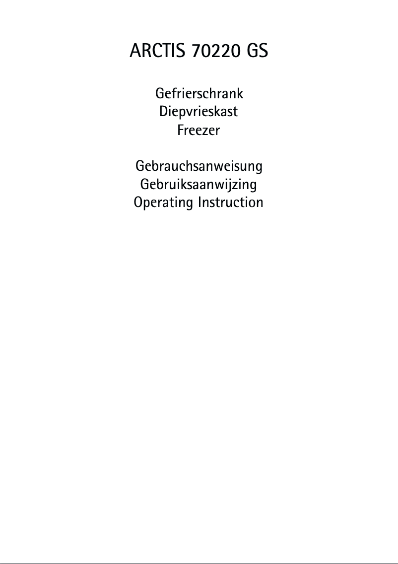 First page image of the manual for 70220 GS