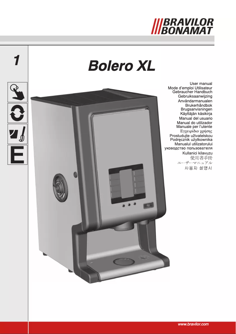 First page image of the manual for Bolero XL 423