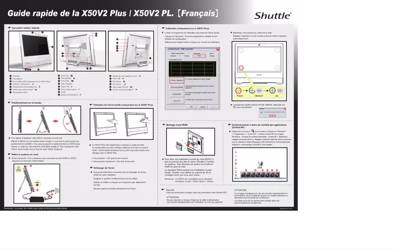 Page 1 of the manual User Manual Shuttle X 5020TA Plus