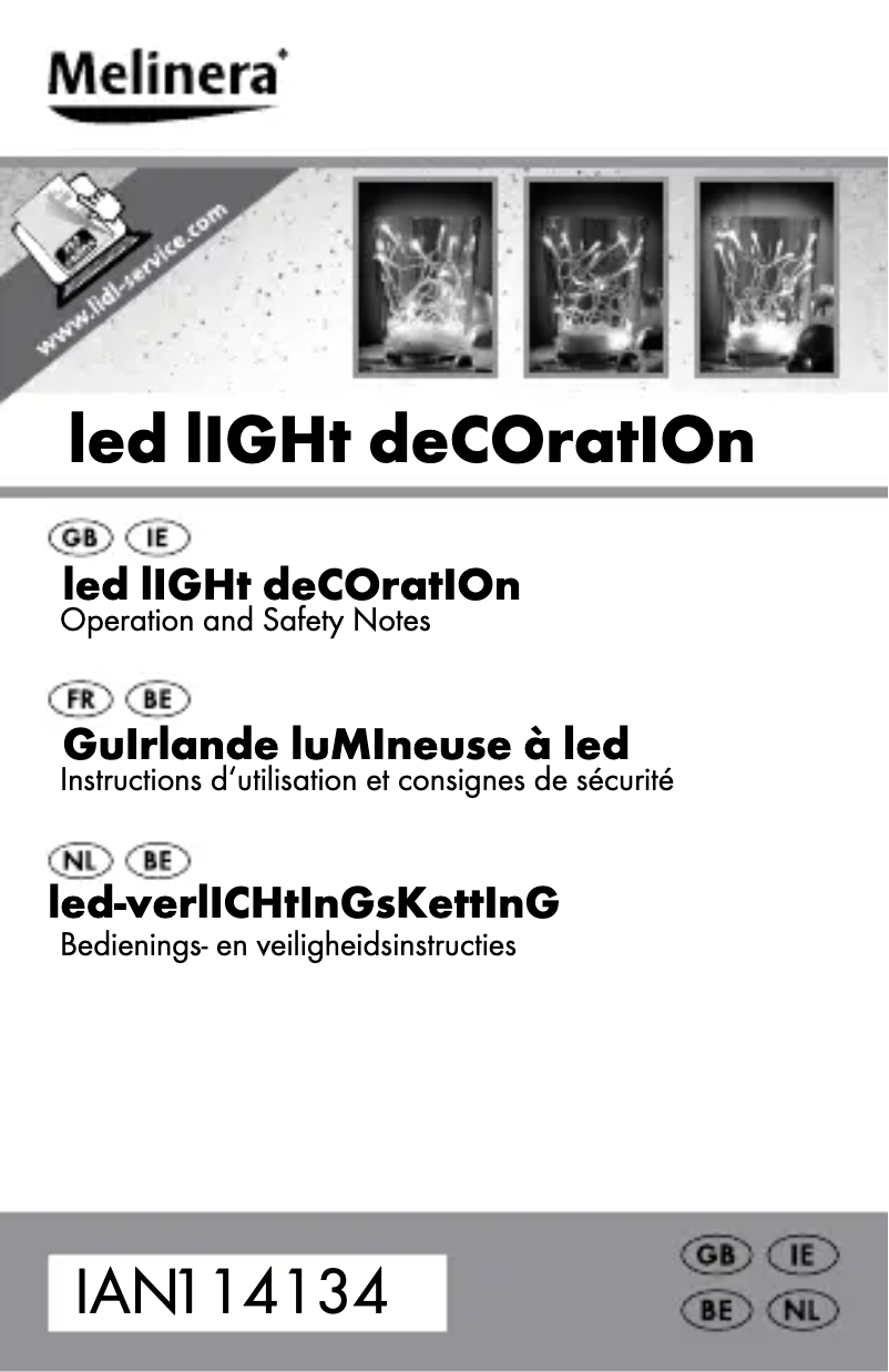 First page image of the manual for IAN 114134