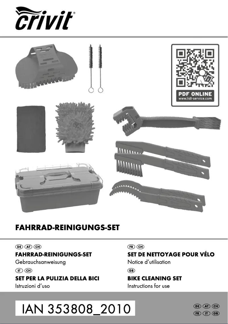 Page 1 of the manual User Manual Crivit IAN 353808
