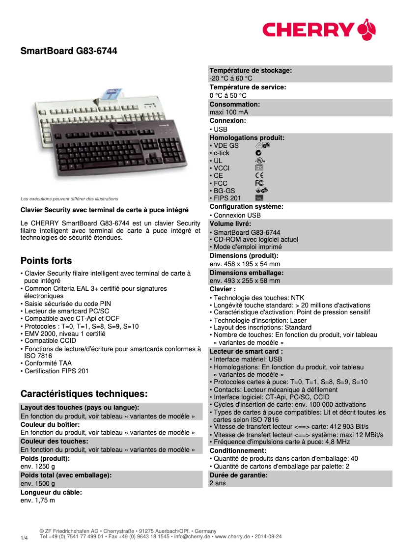 First page image of the manual for SmartBoard G83-6744