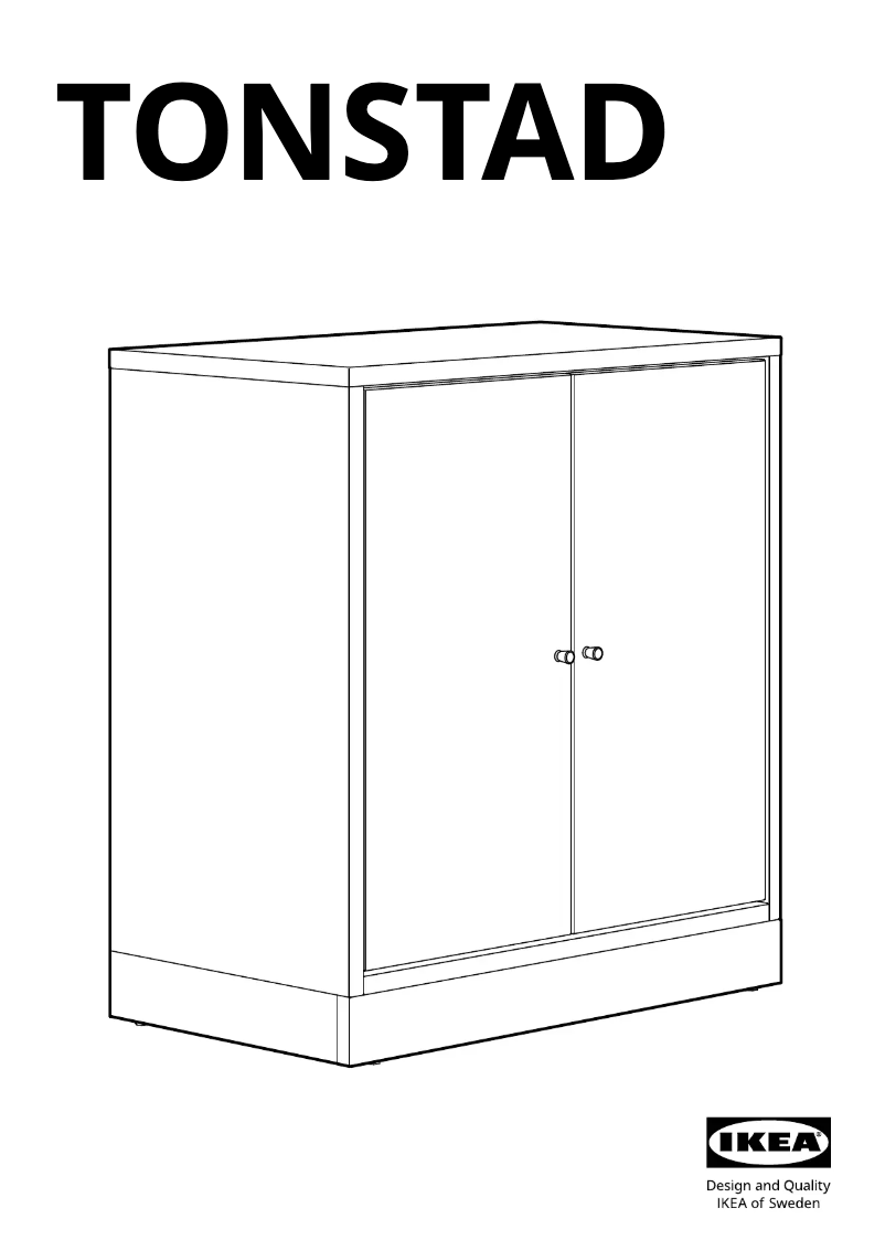 Page 1 of the manual User Manual Ikea TONSTAD 005.569.71