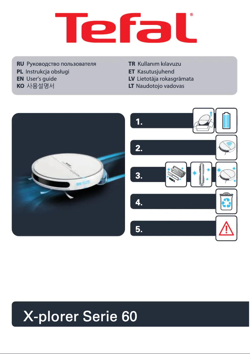 Page 1 of the manual Quick Start Guide Tefal RG7447