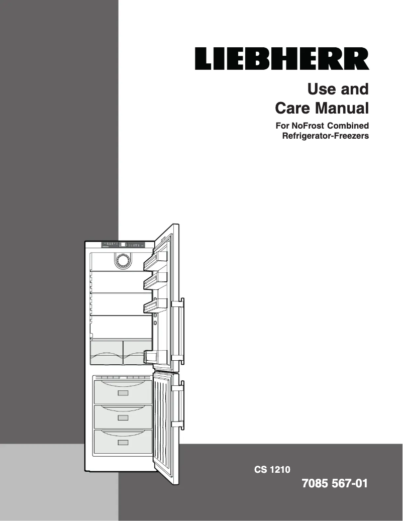 Page 1 of the manual Use and Maintenance Manual Liebherr CS 1210