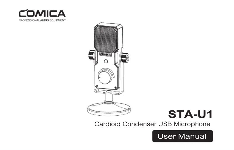 Page 1 of the manual User Manual Comica STA-U1