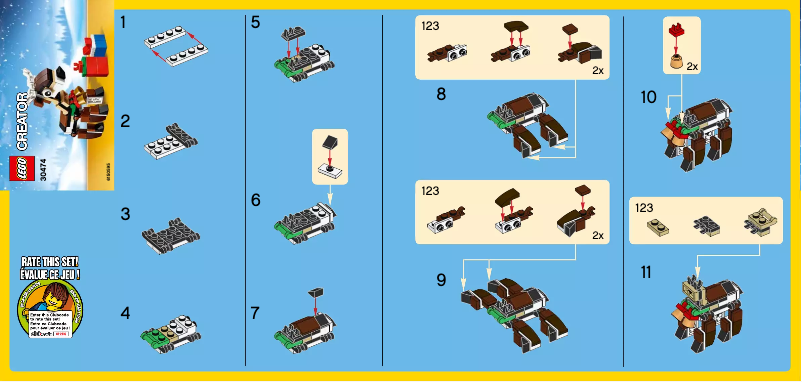 Page 1 of the manual User Manual Lego Creator 30474