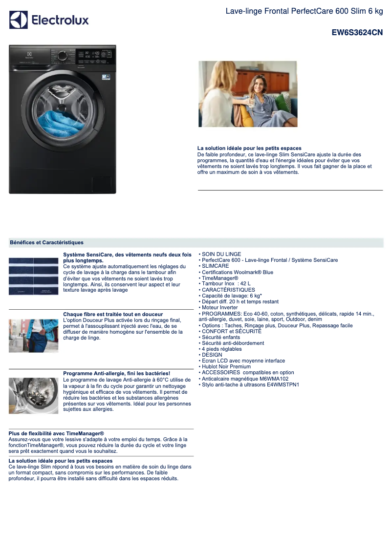 First page image of the manual for EW6S3624CN