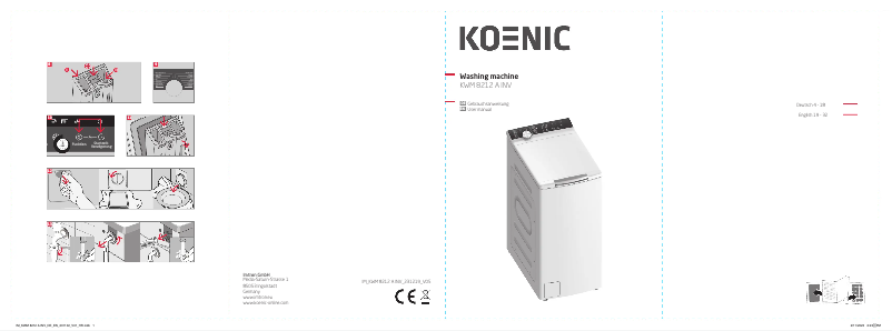First page image of the manual for KWM 8212 A INV