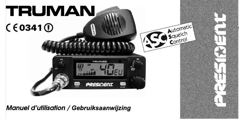 Page 1 of the manual User Manual President Truman