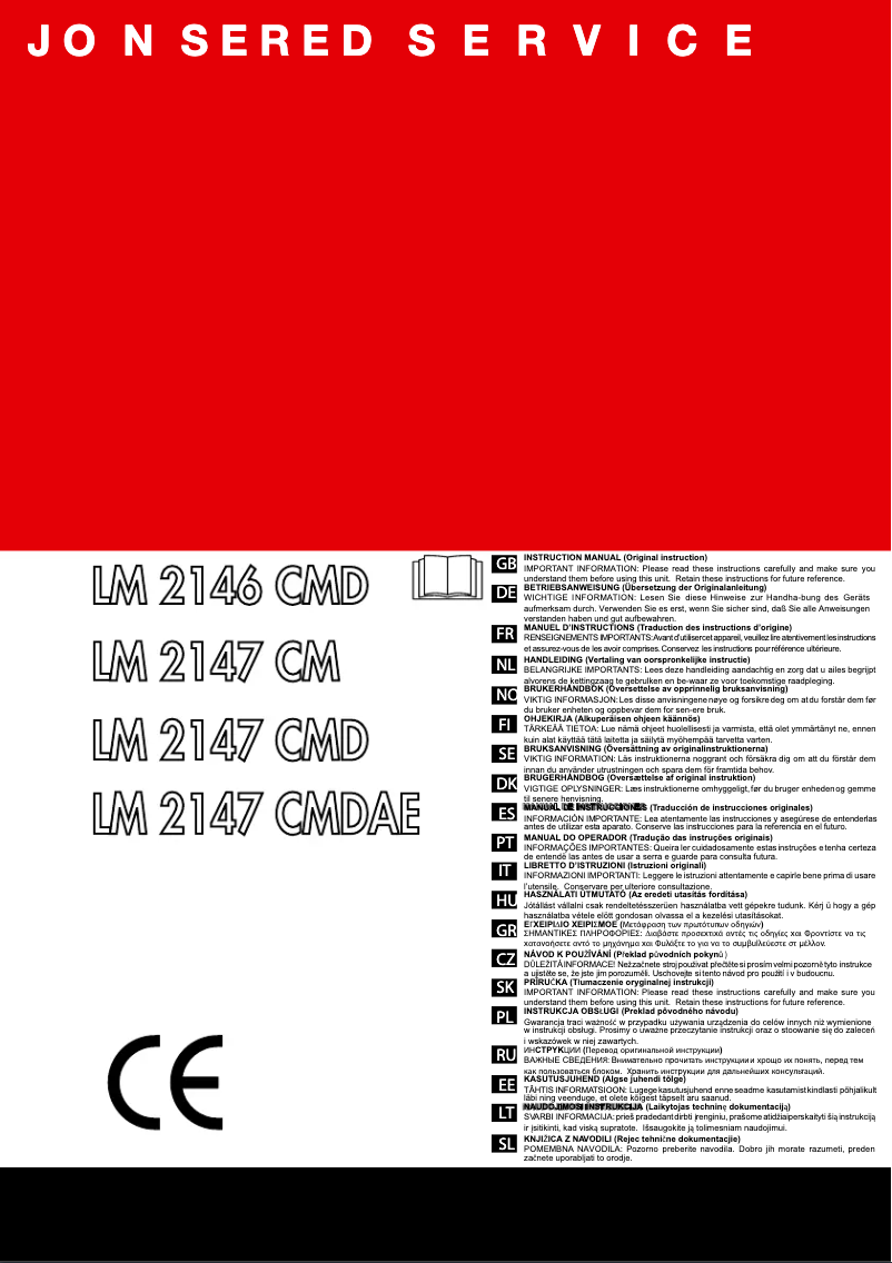 First page image of the manual for LM 2147 CMD