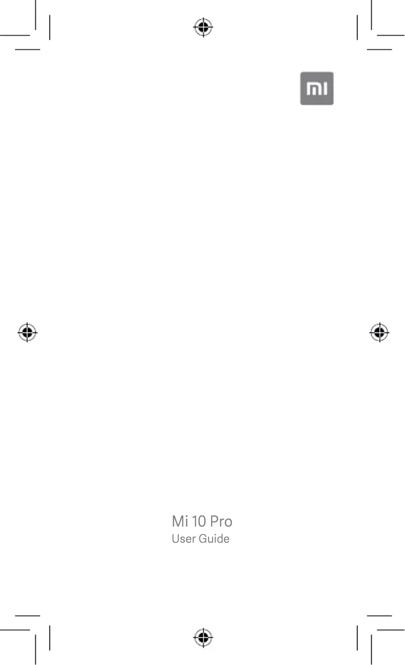 First page image of the manual for Mi 10 Pro