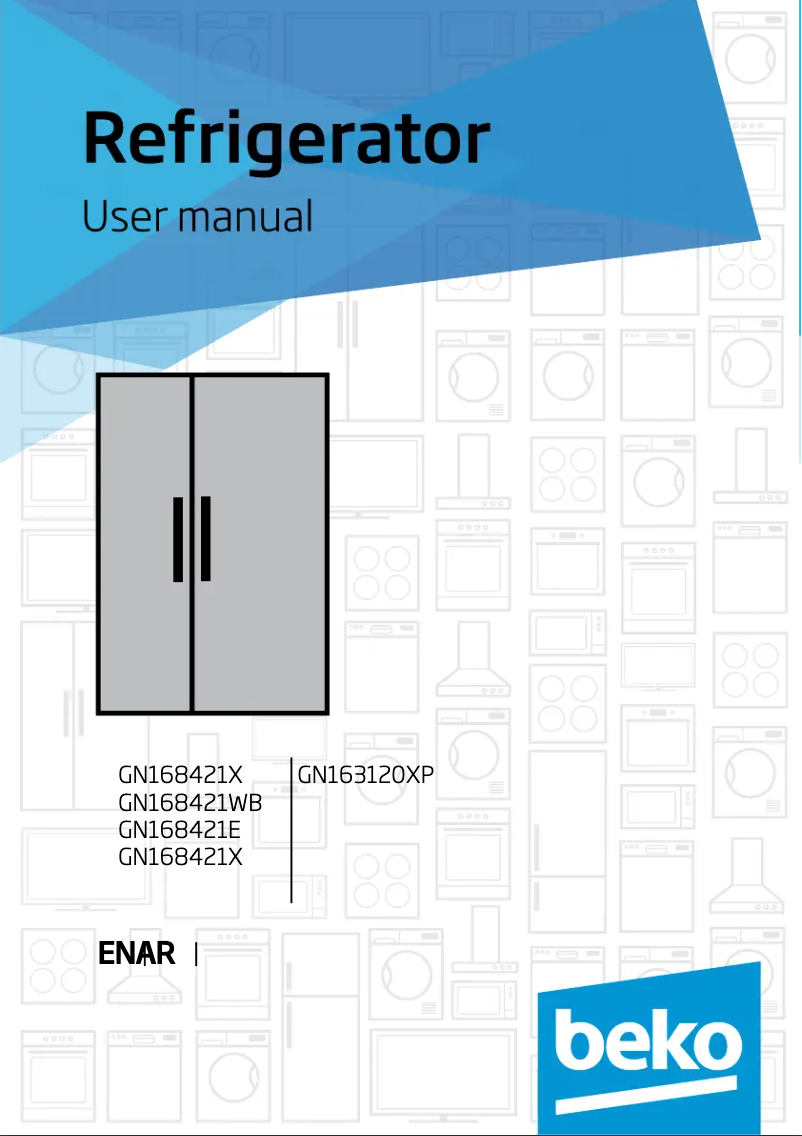 Page 1 of the manual User Manual Beko GN168421E