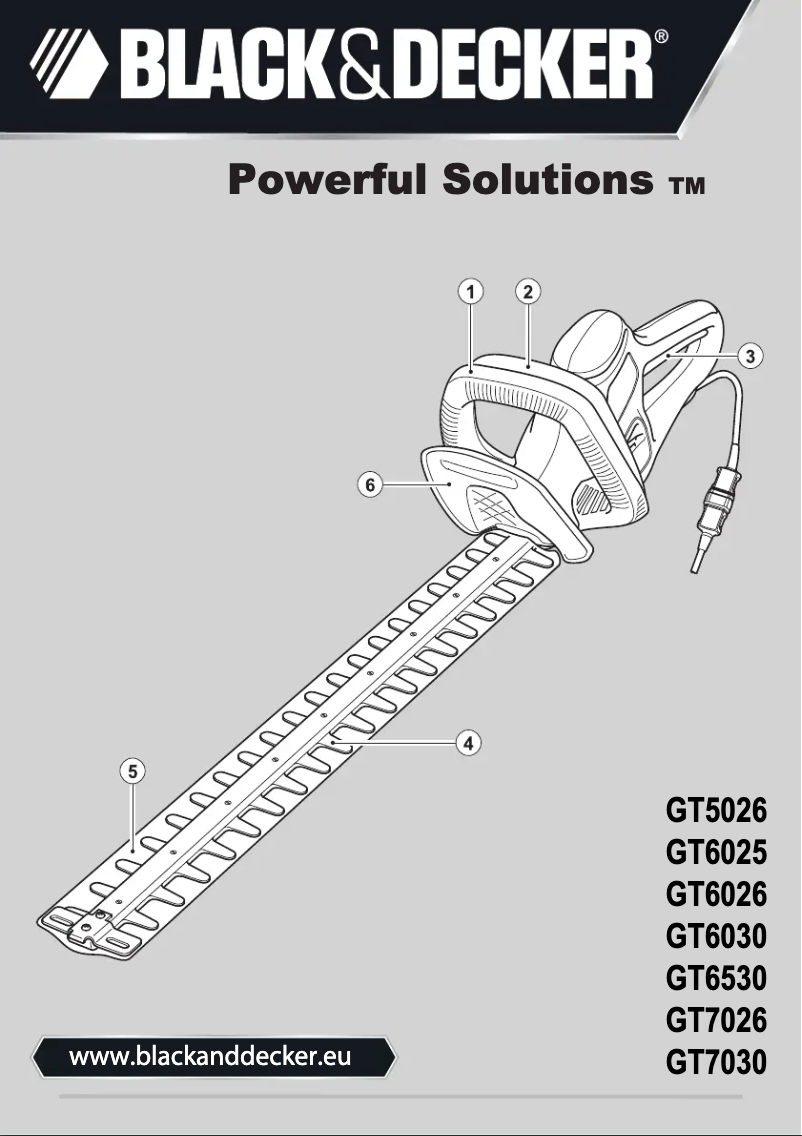 Page 1 of the manual User Manual Black & Decker GT6030-QS