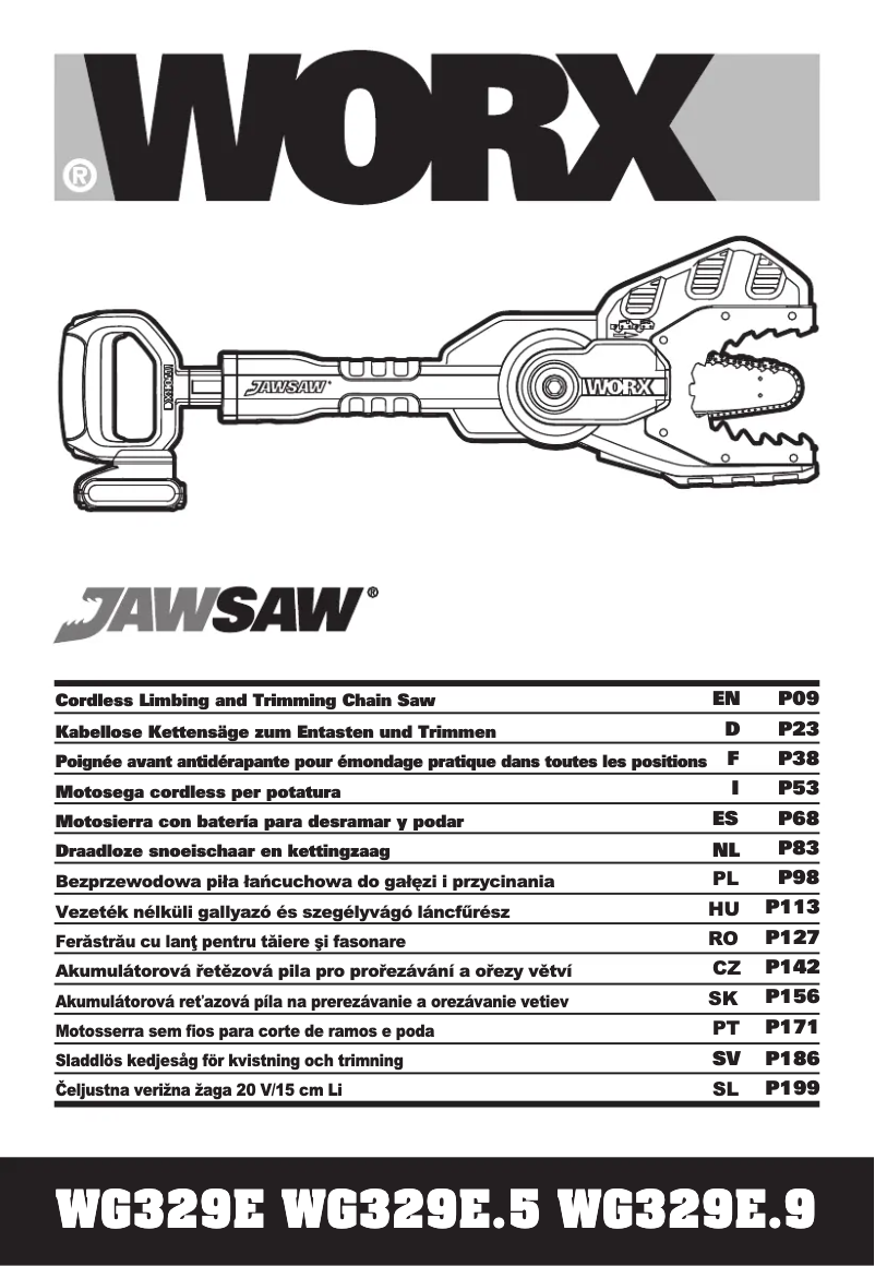 First page image of the manual for WG329E.9