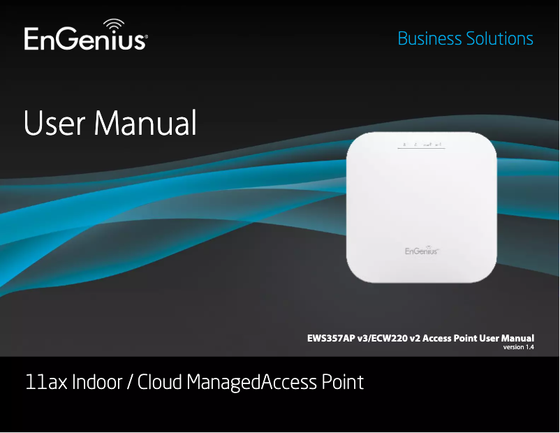 Page 1 of the manual Instruction Manual EnGenius ECW220