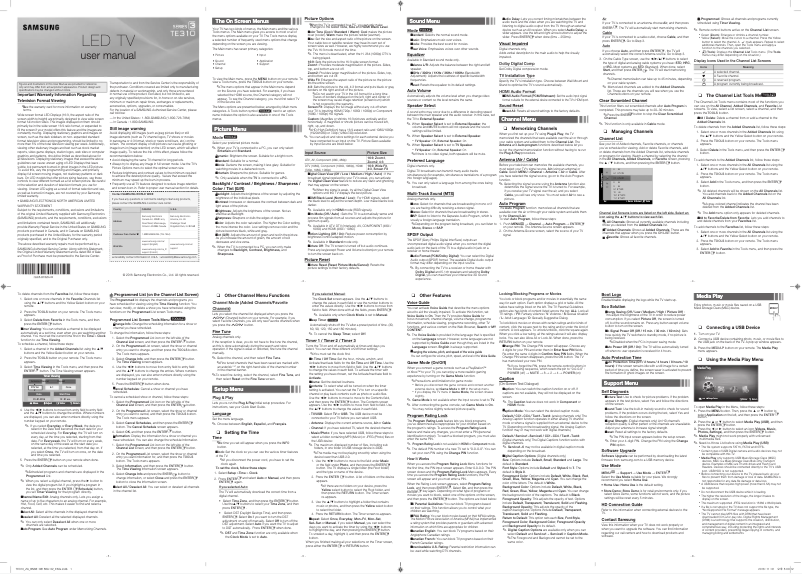 Page 1 of the manual User Manual Samsung LT24E310ND/ZA