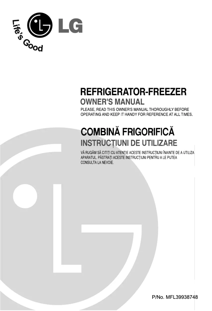 Page 1 of the manual User Manual LG GR-M562YTQA