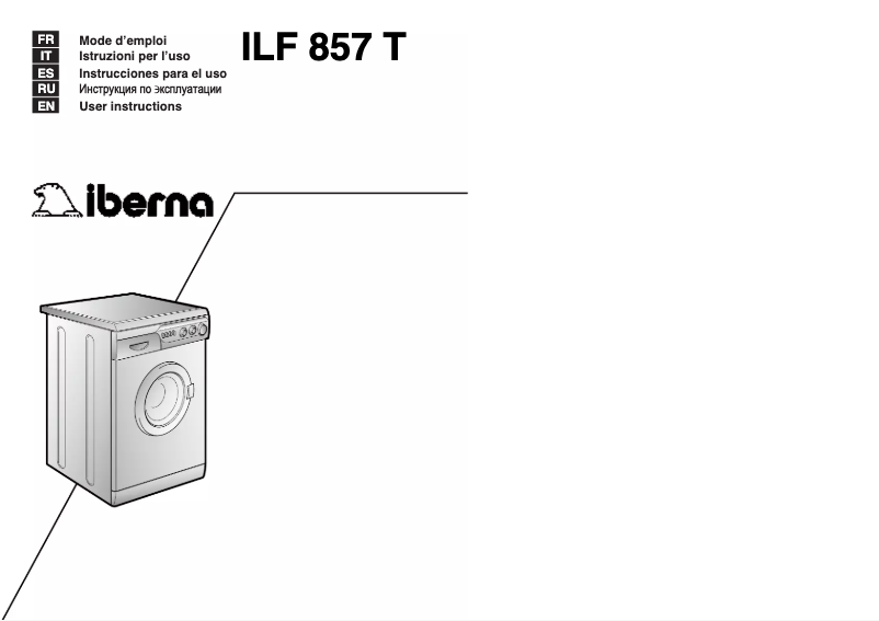 Page 1 of the manual User Manual Iberna ILF 857 T