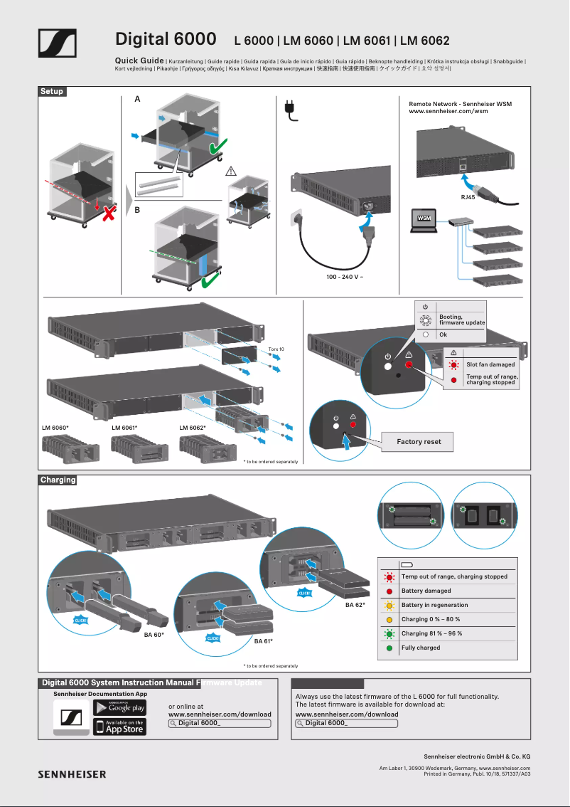 First page image of the manual for LM 6061