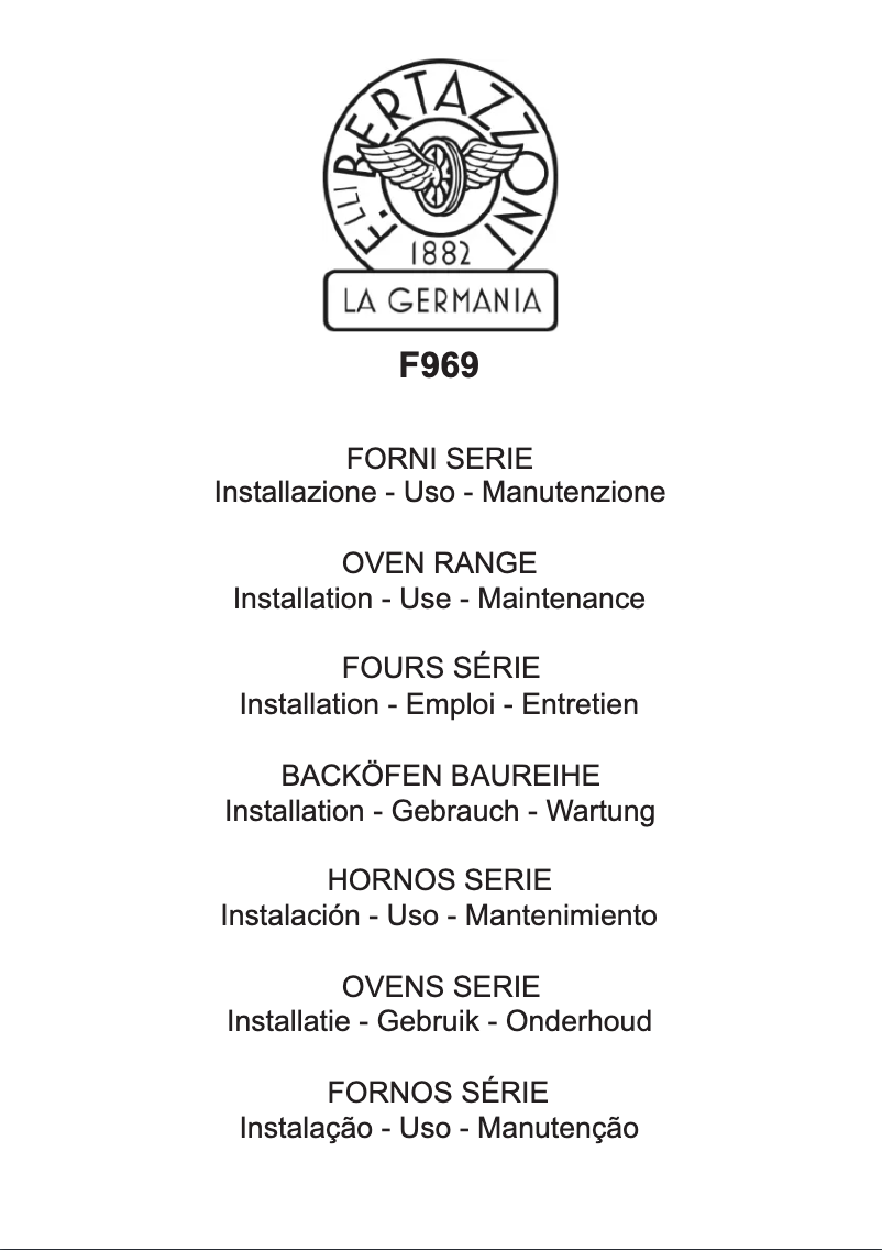 Page 1 of the manual User Manual La Germania F969D9X/12