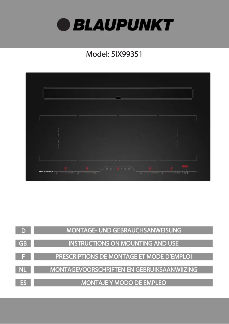 Page 1 of the manual User Manual Blaupunkt 5IX99351