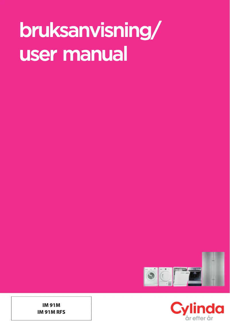 Page 1 of the manual User Manual Cylinda IM91MRFS