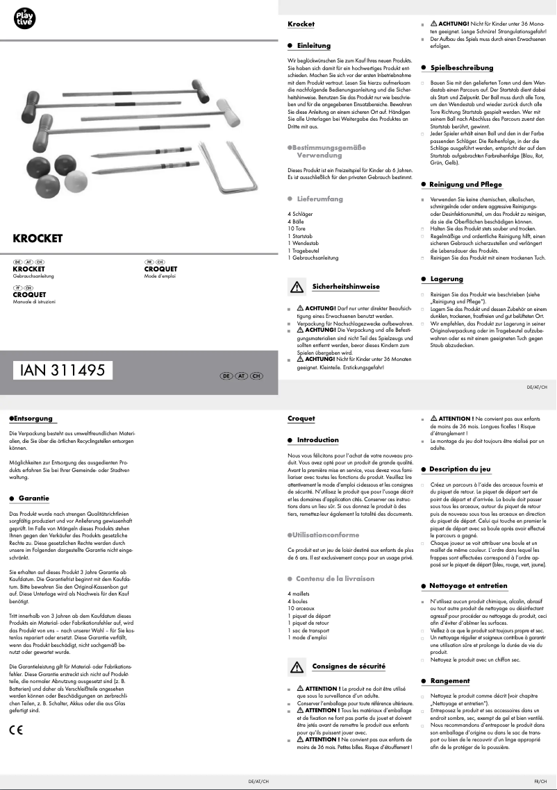 First page image of the manual for HG04579