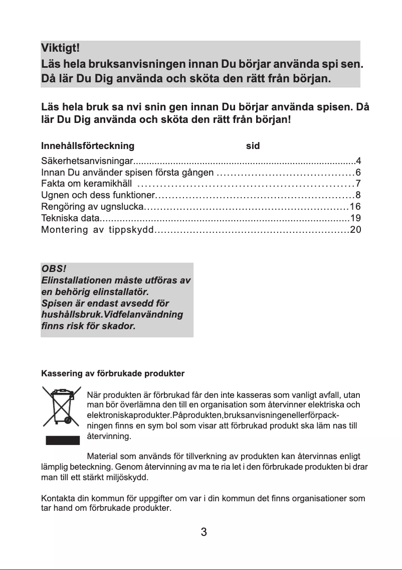 First page image of the manual for S 6362 KV