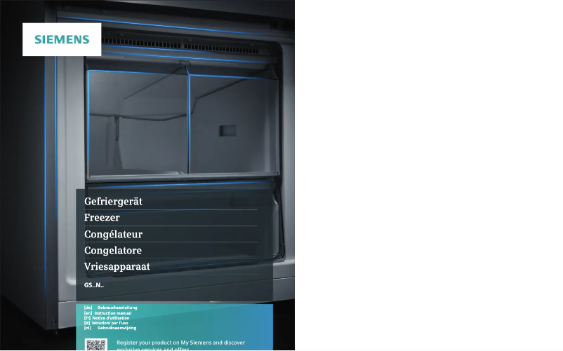 Page 1 of the manual User Manual Siemens GS33NEWEV