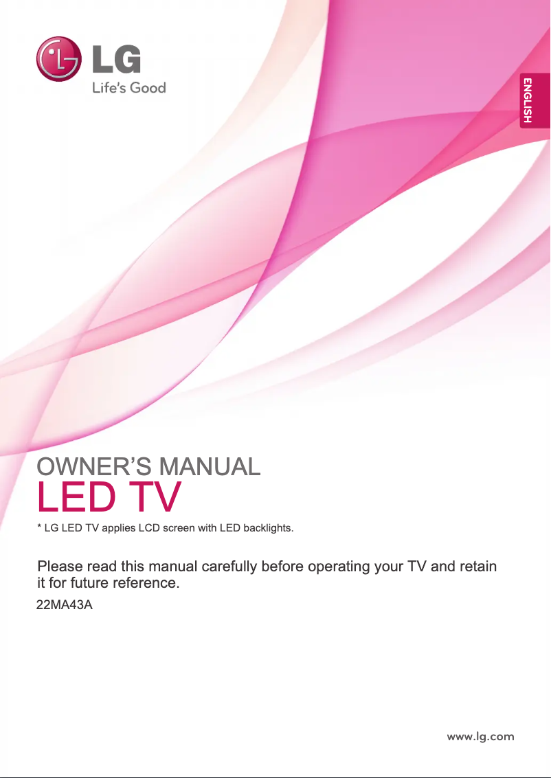 Page 1 of the manual User Manual LG 22MA43A