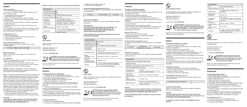 First page image of the manual for BNE001