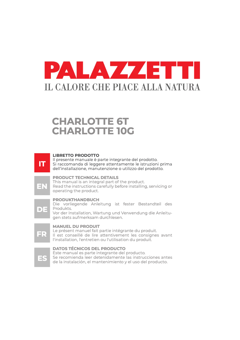 First page image of the manual for Charlotte 6T