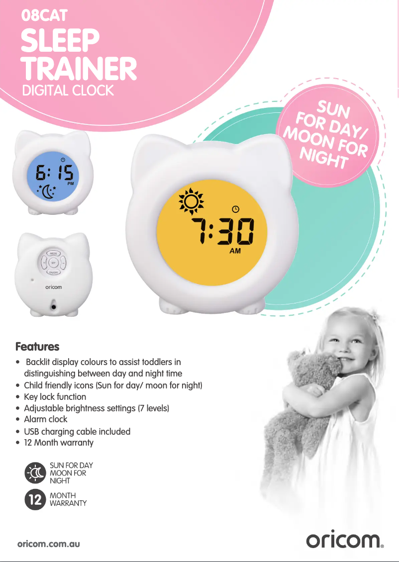 Page 1 de la notice Manuel utilisateur Oricom 08CAT