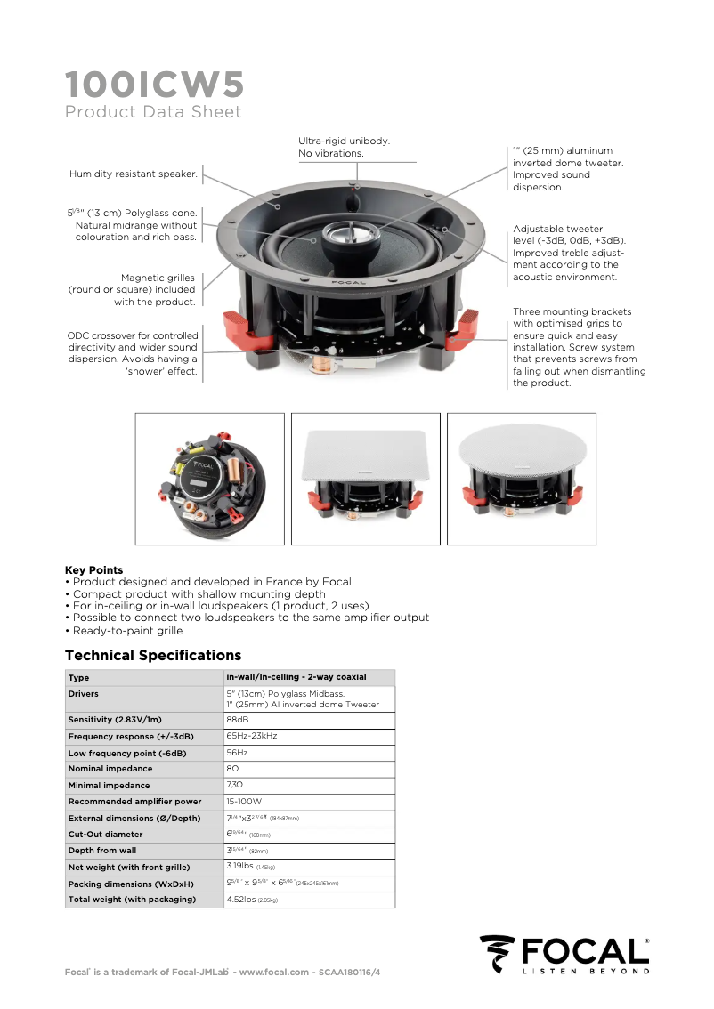 First page image of the manual for 100 ICW 5