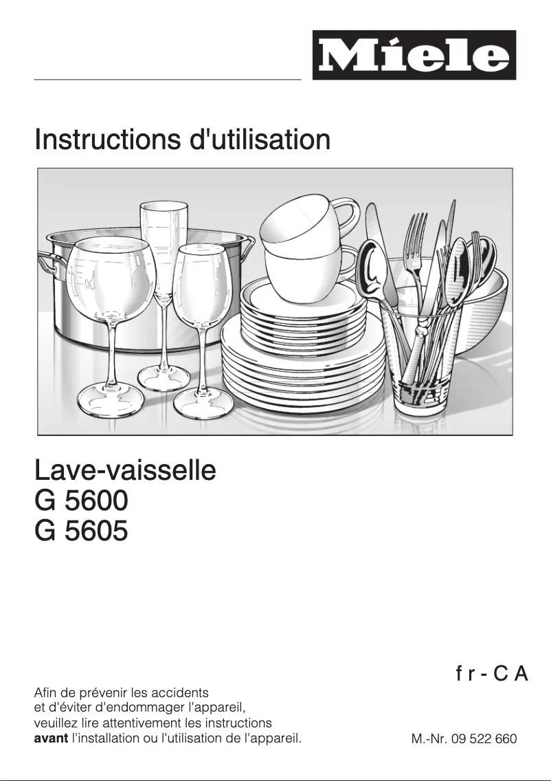 First page image of the manual for G 5605