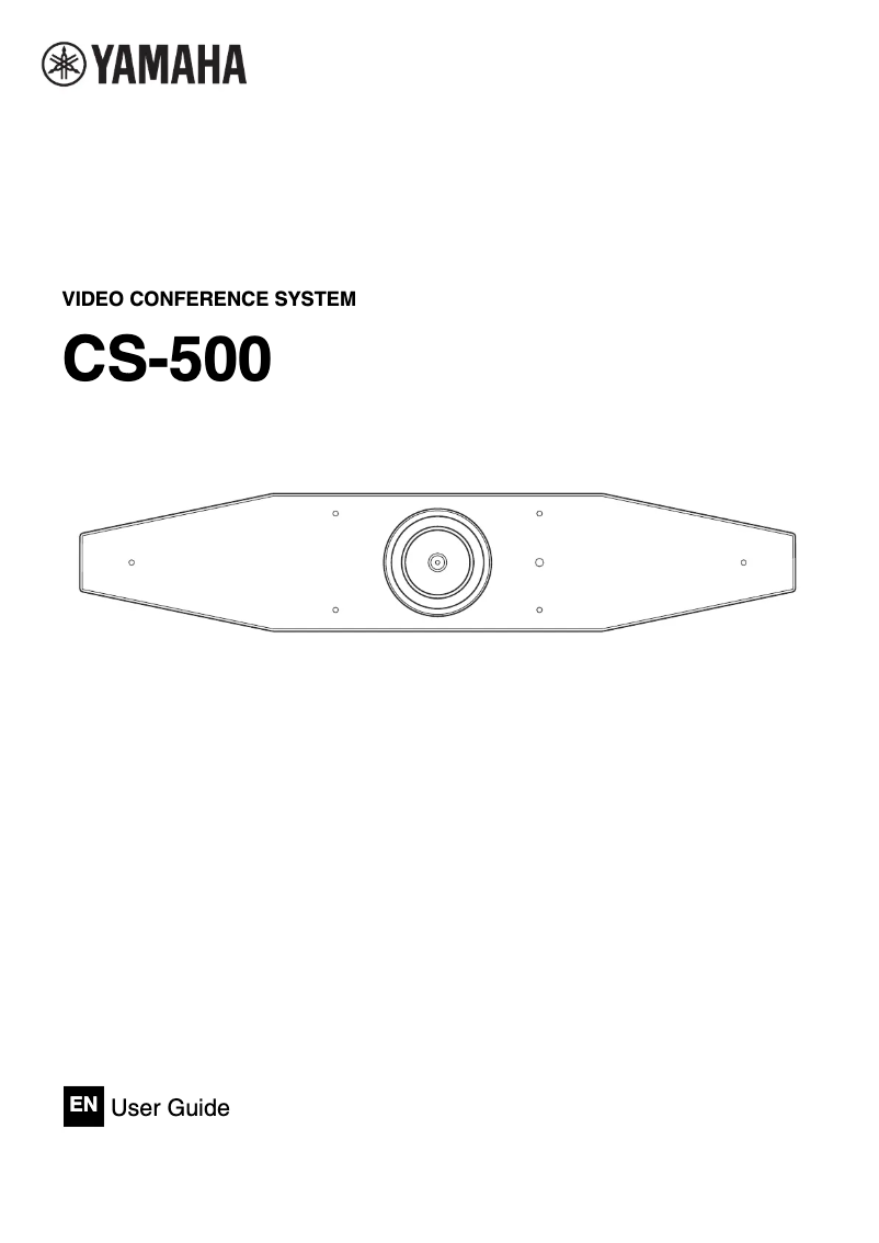 First page image of the manual for CS-500