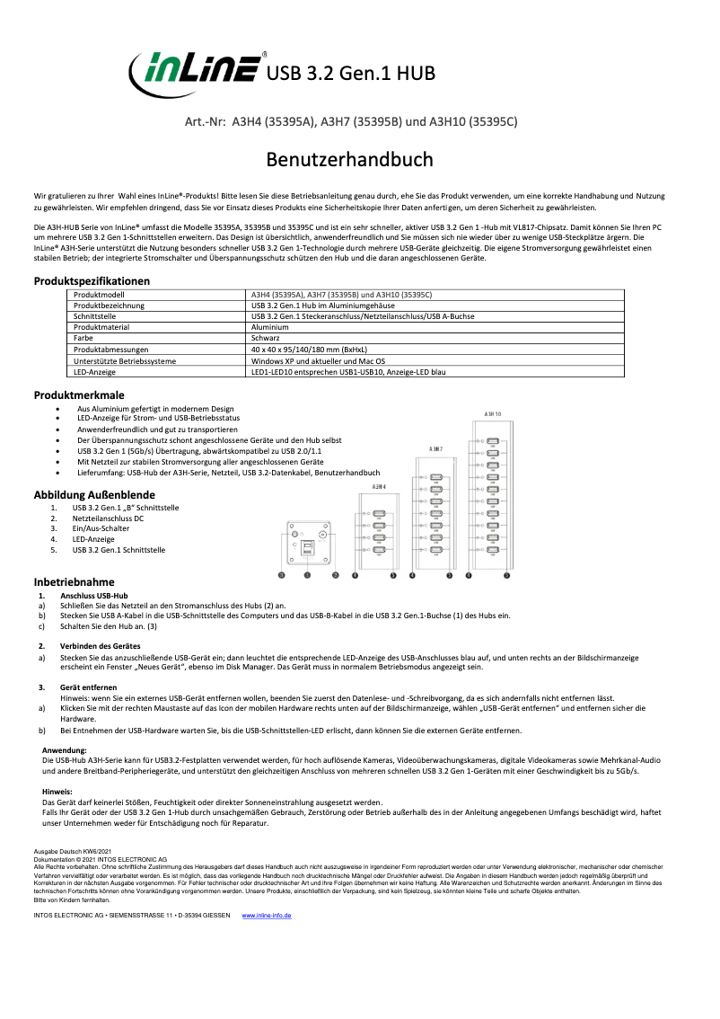 First page image of the manual for 35395B