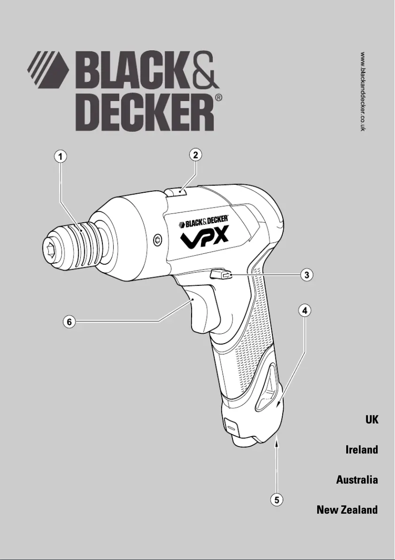 Page 1 of the manual User Manual Black & Decker VPX1101